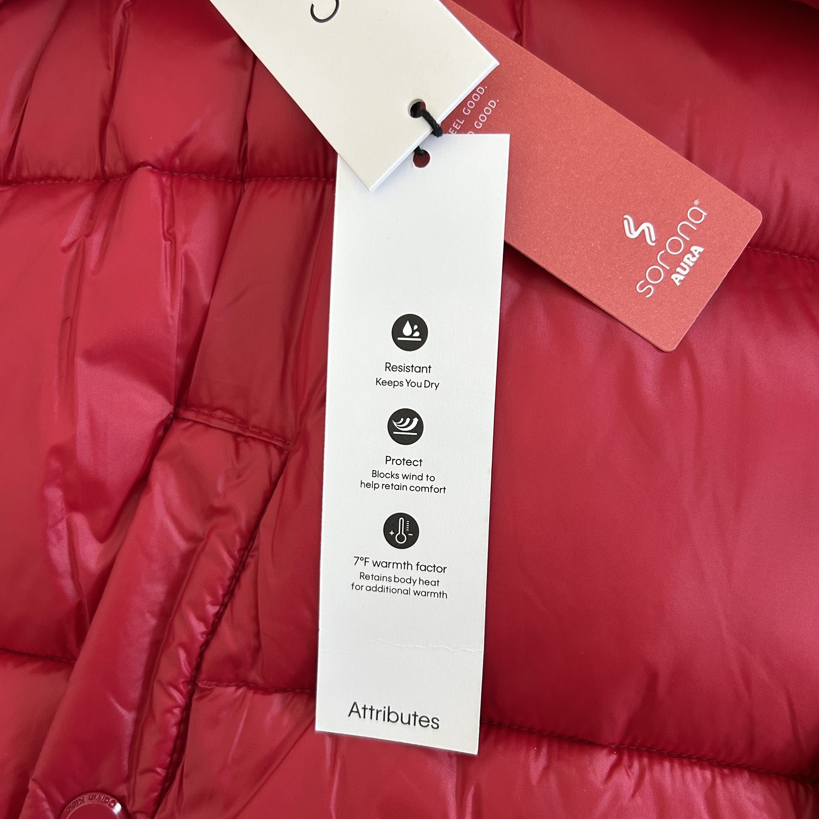 NWT Men’s Calvin Klein Red Puffer Jacket Coat Large Water Resistant Insulated  thumbnail 7