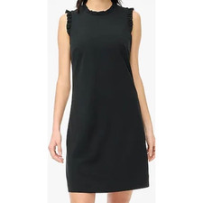 J Crew Ruffle Neck Suit Fashion Workwear Sleeveless Lined Dress US Women's 2 New