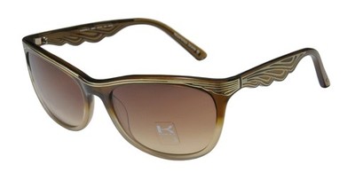 NEW KOALI 6969K SUNGLASSES PLASTIC 57-19-135 BROWN WOMENS OVAL FULL-RIM MM023