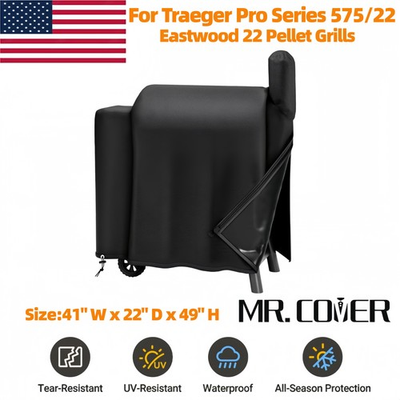 #ad MR.COVER Upgraded Grill Cover for Traeger Pro Series 575 22、Lil Tex Elite US $25.56