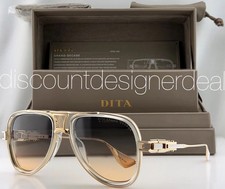 DITA Grand-Decade Crystal Clear White Gold Gray/Apricot Gradient DTS460-A-03 NEW