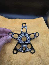 BULLSEYE 🎯 Custom Engraved Spider 1st Gen One Of A Kind. BMX GT SE BIKES HARO