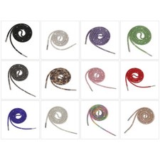 2Pcs Rhinestones Shoelaces Glitter Crystal Shoe Laces for Casual and Event Wear
