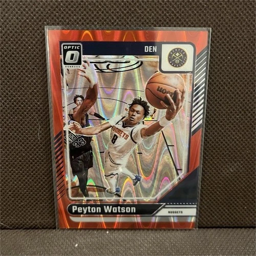 Panini 2024-25 Donruss Optic Peyton Watson Red wave /149 #216