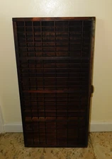 Vtg Typeset Letterpress Printer's Drawer Tray Case Shadow Box 196 Slot