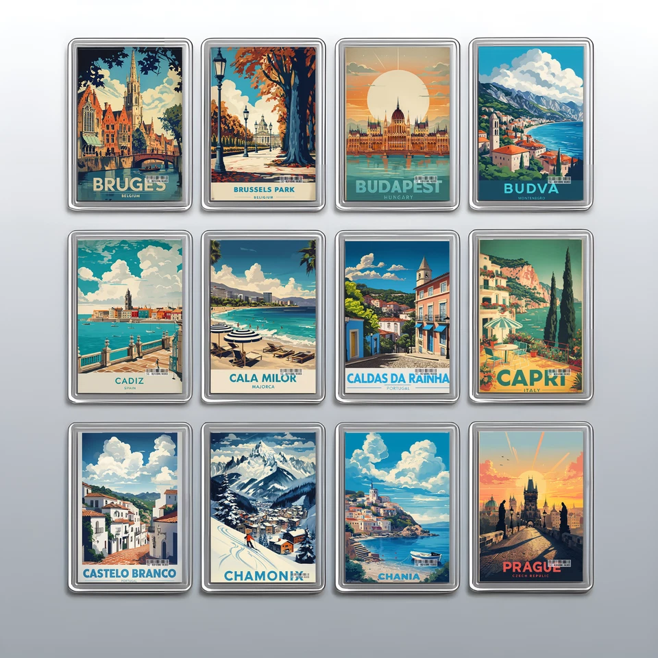 2517-OSS MANCHESTER STUDIO Acrylic Travel City Holiday Fridge Magnet –Souvenir Gift Refrigerator Decoration