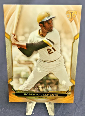 2019 Topps Triple Threads - Roberto Clemente #52 Amber 167/199
