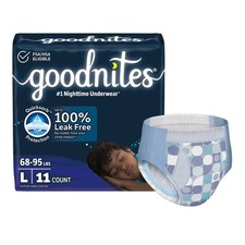 GoodNites Youth Youth Absorbent Underwear Large 68 to 95 lbs. 53362 11 Ct