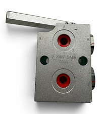 Hydraulic Manual Selector Ball Valve #6 SAE Port