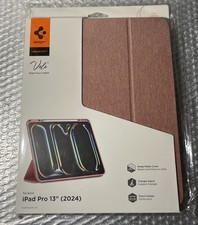 Spigen Urban Fit Velo Case Vegan Faux Leather Rose Gold for iPad Pro 13 2024 New