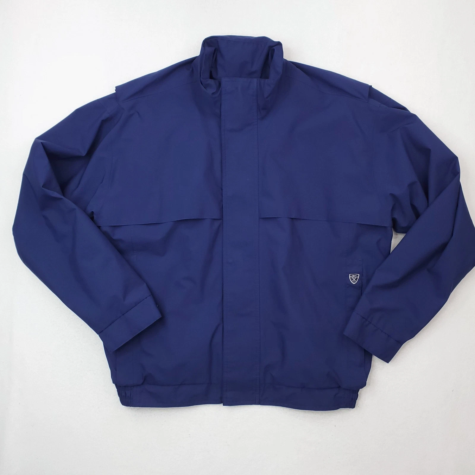 Nike Golf Jacket Mens Large Blue Storm Fit Windbreaker Full Zip Performance