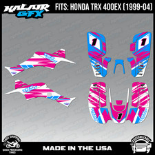 Graphics Kit for ATV Honda TRX 400EX (1999-2004) Blazing Series - MAGENTA