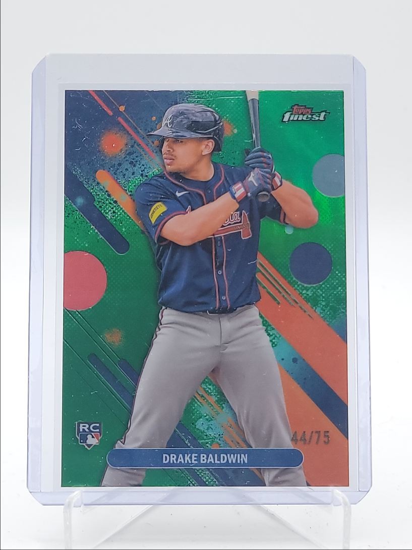 DRAKE BALDWIN 2025 TOPPS FINEST COMMON ROOKIE GREEN REFRACTOR RC /75 Q5902