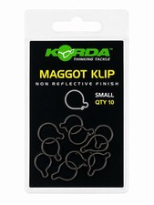 KORDA Carp Fishing Maggot klips clips small QTY 10 
