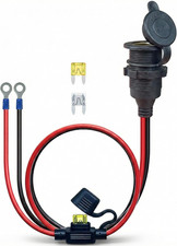 3FT 12V Fixed Thread Cigarette Lighter Socket Extension Cable, 12V Waterproof Ou