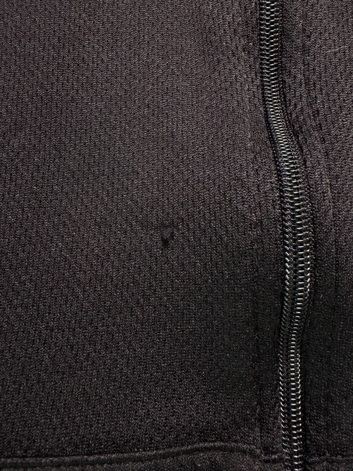 Tapout 运动连帽衫男式 XL 黑色蓝色标志弹力全拉链性能 — 第 3/4 张图片