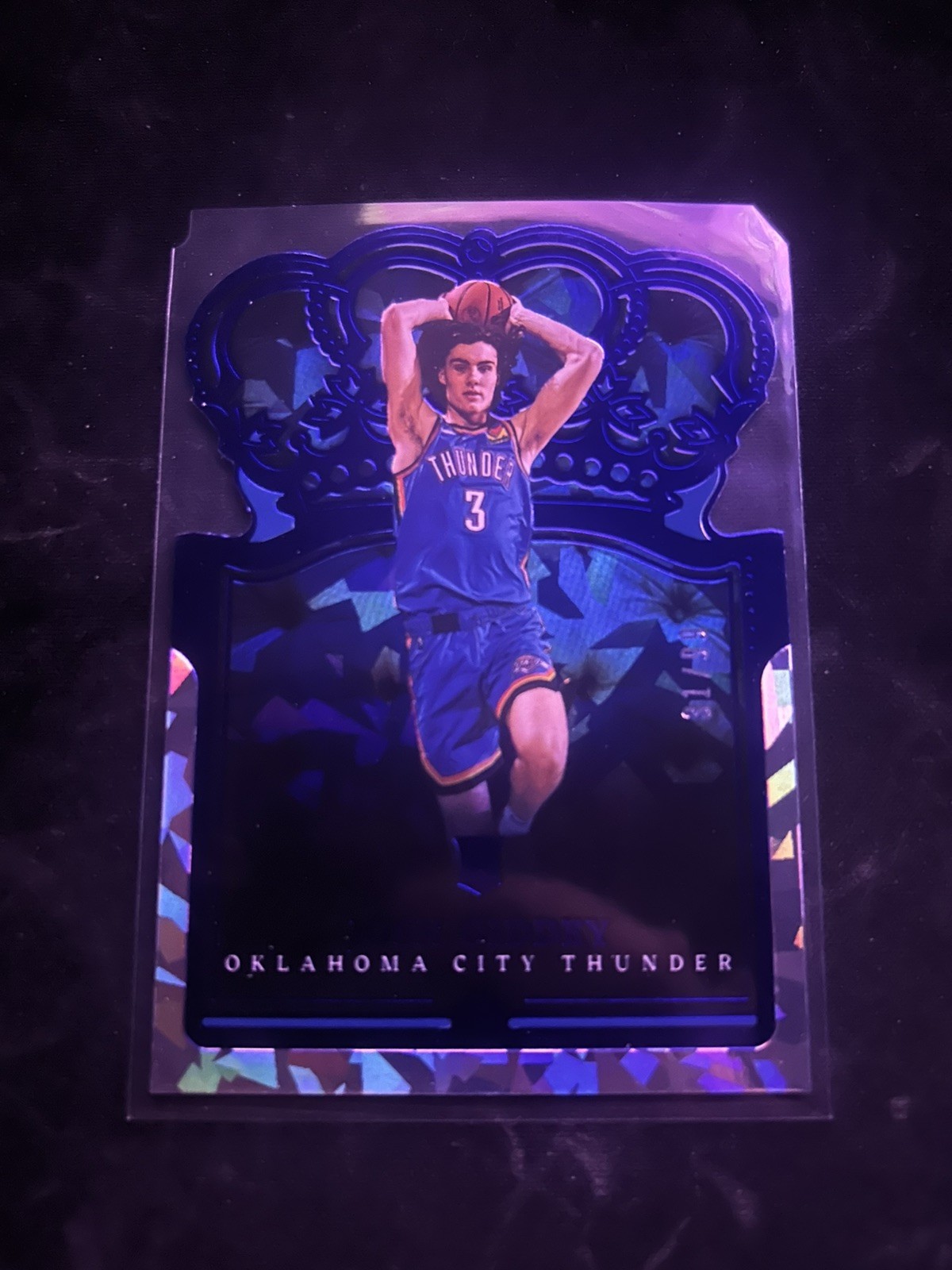 2021-22 Panini Crown Royale Josh Giddey Blue Crystal /99 RC Rookie #11 Thunder