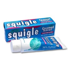 Squigle Enamel Saver Toothpaste : 36 Xylitol. with 4 Ounce Pack of 1