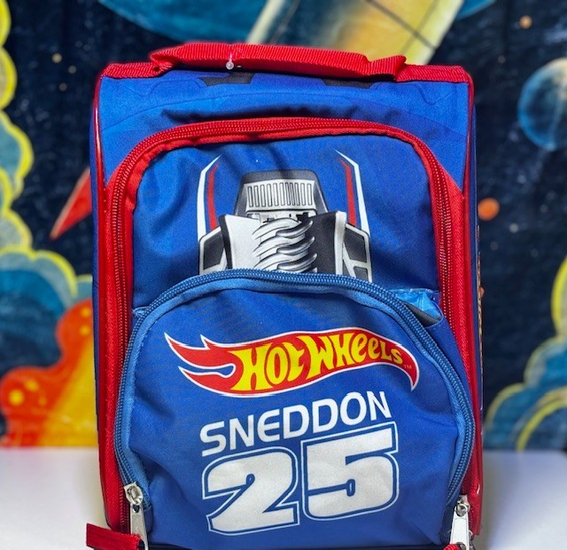 Bag Zip Lid Car Print Kids