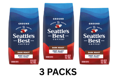 Seattle s Best Coffee, Post Alley, Dark Roast, Ground Coffee, 100% Arabica 12 oz
