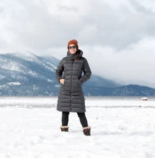 Patagonia Downtown Loft Parka Size Medium Forge Gray 600 Fill Down Puffer Jacket