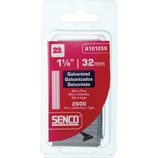 Senco 1-1/4 In. 23-Gauge Galvanized Pin Nail (2600 Ct.) CZ15EAAR Senco CZ15EAAR