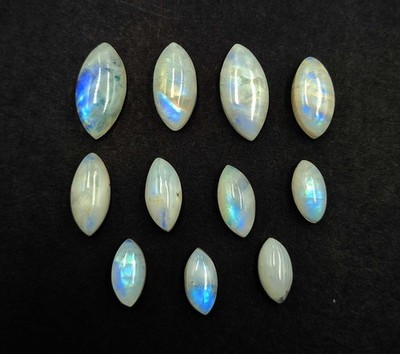 Perline Di Pietra Di Luna Arcobaleno Pietra Preziosa Naturale - Foto 5