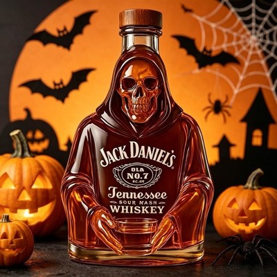 High Borosilicate Glass Character Whiskey Decanter Novelty Face Spirit Bottle