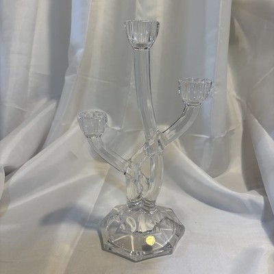 VTG Nachtmann Bleikristal 24% Lead Crystal 3 Arm Candelabra - Germany