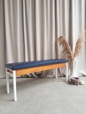 Vtg Mid Century Post Modern Modernist Hallway Dining Bench Seat Chair Retro R826