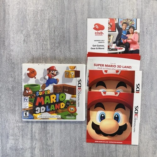 Super Mario 3D Land (Nintendo 3DS, 2011) Case & Manual ONLY - NO GAME !