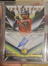 DEYVISON DE LOS SANTOS  2023 Bowman Inception AUTO 128/200 HOT ROOKIE AZ DBACKS