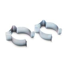 WOODRIVER Dust Connection 2-1/2" Wall Spring Clip for Hose and Tube - 2 Piece