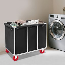 Commercial Laundry Cart with Wheels, Laundry Cart, Laundry Cart for Home Hotel