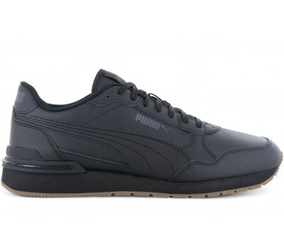 PUMA ST Runner V4 Leather - Herren Sneaker Schuhe Leder Schwarz 399068-12 NEU