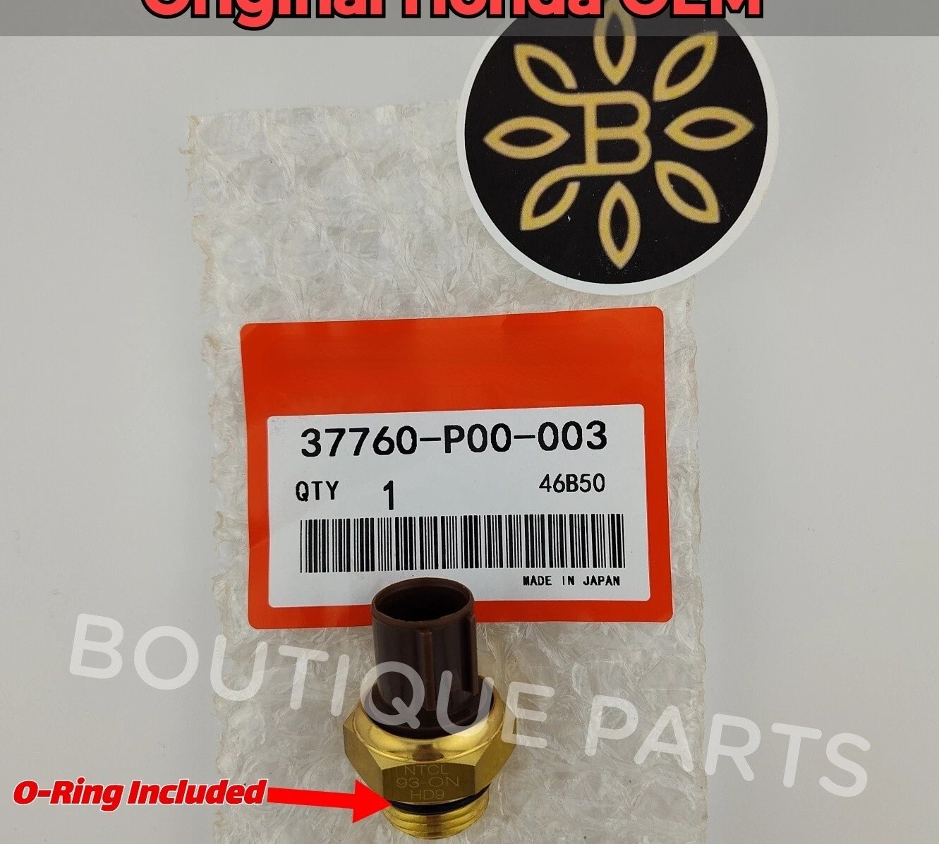 Genuine OEM for Honda Fan Switch Thermostat * NIPPON THERMO JAPAN 37760-P00-003