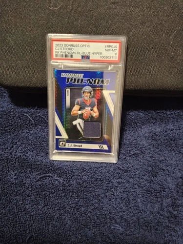 2023 Panini Donruss Optic Rookie Phenoms C.J. Stroud Blue Hyper Memorabilia RC
