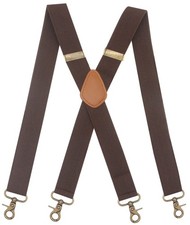 Mens Suspender 4 Swivel Strong Hooks Adjustable Braces Elastic Comfortable X ...
