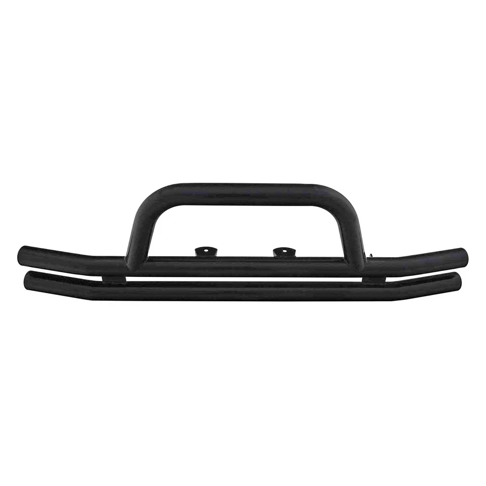 For Jeep Wrangler JK 18 Double Full Width Black Front Tubular Bumper w Hoop Foto 3 de 3