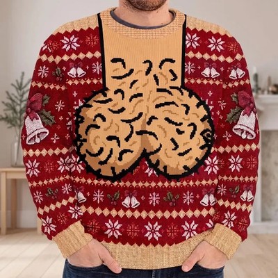 Christmas Ugly Sweatshirt, Personalized Jingle Balls Sweatshirt, Funny Gift