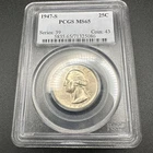 1947-S Washington Quarter Pcgs MS65