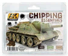 AK Interactive CHIPPING ESSENTIALS WEATHERING Set Weathering  AK-138