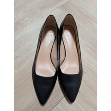Franco Sarto Womens Black Leather Pointed Toe...