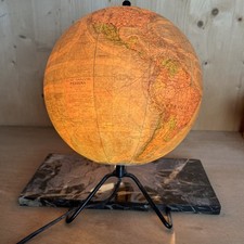 Globe terrestre Mappemonde lumineux Perrina Avec Pied En Marbre DB12