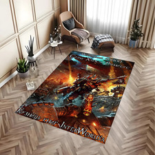 Chaos Space Marine Battle Rug - Grimdark Future Warrior Area Carpet