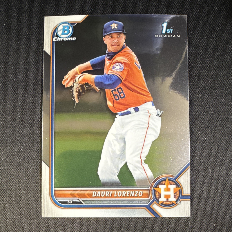 Topps 2022 Bowman Chrome Prospects Dauri Lorenzo Houston Astros #BCP-11 1st