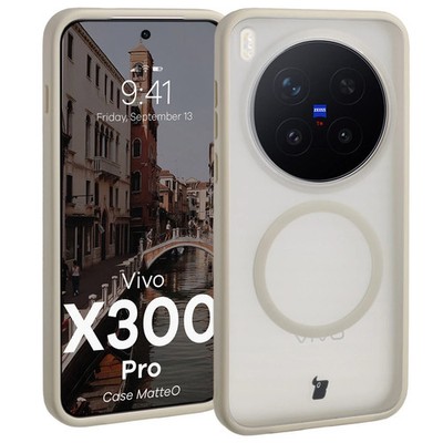 Handyhülle für Vivo X300 Pro Bizon Case Cover Schutzhülle Etui Hülle Beige
