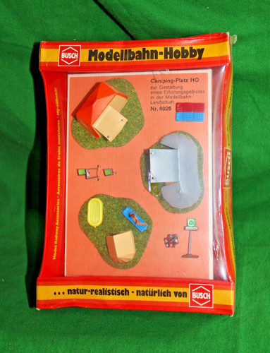 KIT MODELO ESCENA CAMPING BUSCH VINTAGE HO #D-6806 SELLADO | Zustand: New