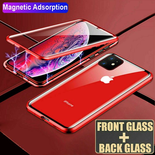 360° Full Protect Metal Magnetic Double Sided Glass Case Cover For SmartPhones - Picture 14 of 24