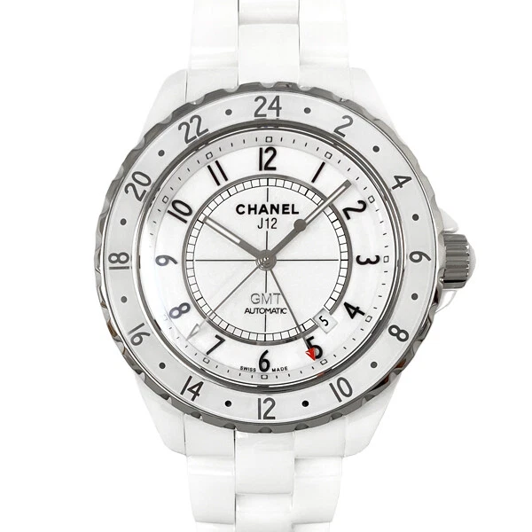 CHANEL J12 GMT Limited H2126 Automatic White Ceramic White Dial Men's  Watch